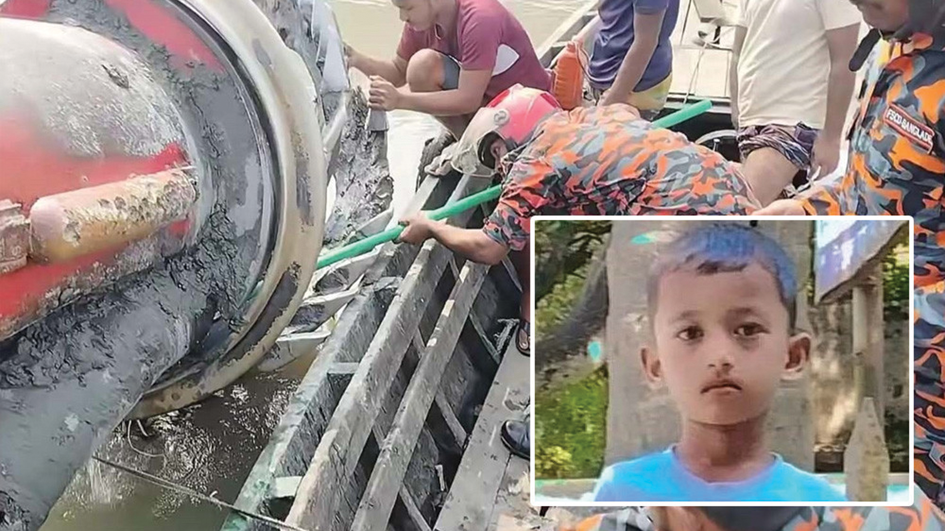 ভৈরব নদীতে নিখোঁজের ২২ ঘণ্টা পর ড্রেজারের পাখায় মিলল শিশুর মরদেহ